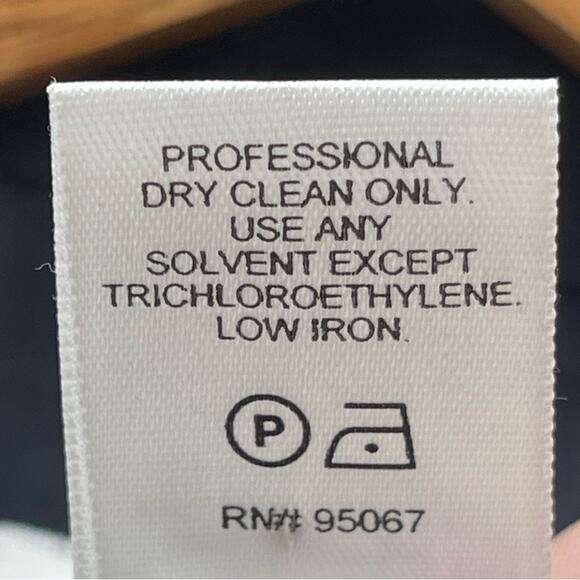 Oscar de la Renta Single Button Denim Colored Blazer With White Stitching 14 - Picture 8 of 8